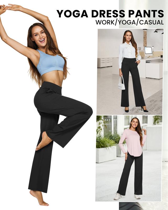 High-Waist Wide Leg Pants with Pockets