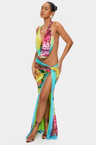 Tropical Vibes 2-Piece Maxi Set