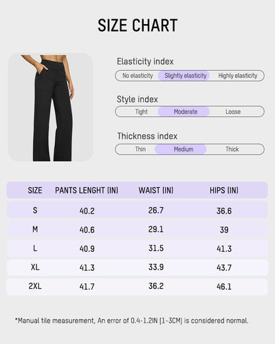 High-Waist Wide Leg Pants with Pockets