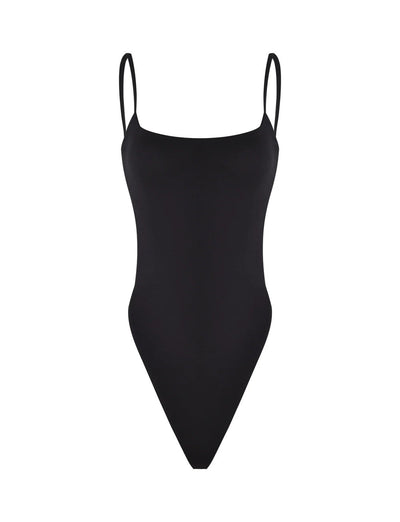 Backless High-Cut Bodysuit