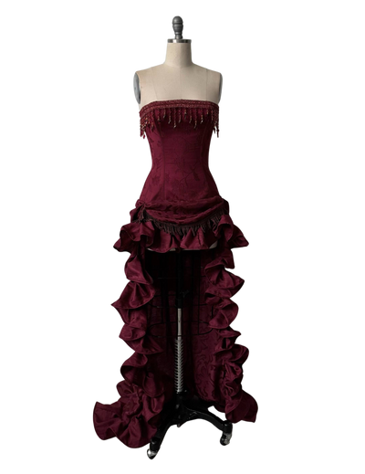 Midnight red dress