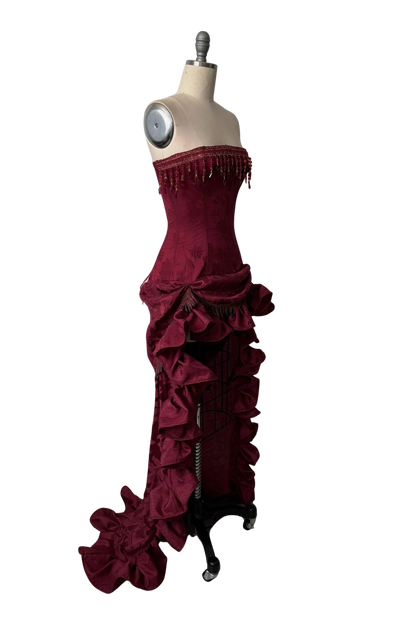 Midnight red dress