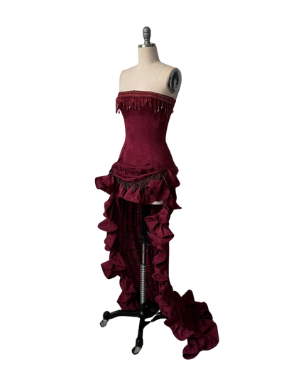 Midnight red dress