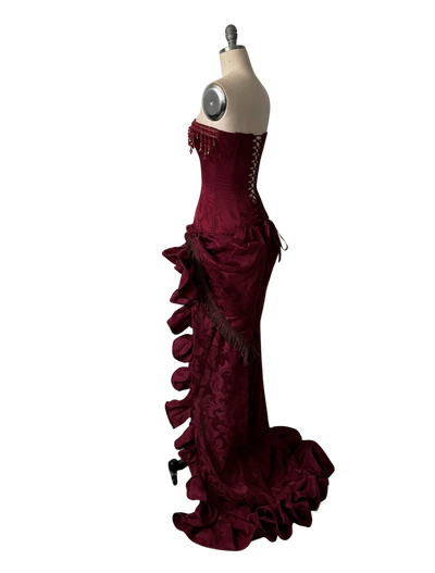 Midnight red dress