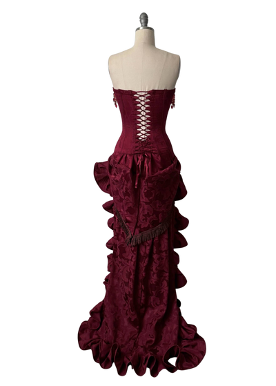 Midnight red dress