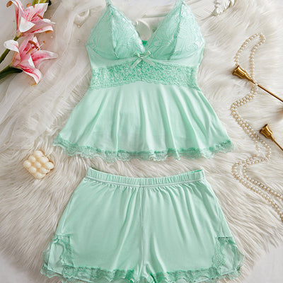 Lace Trim Sleepwear Set
