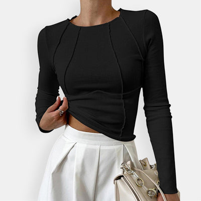 Andi - Ribbed Long-Sleeve Top